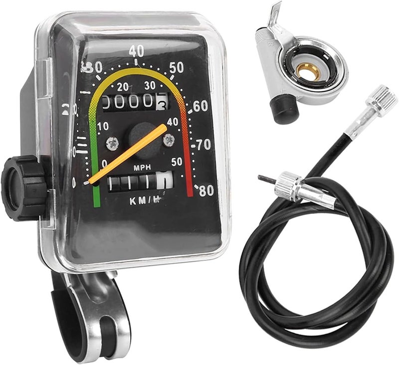 Tbest Our Wired Mileometer Stationary Narioote Distance Tracker, Cycling Speedometer Bicycle Computer Mountain Bike Code Table Waterproof Mechanical Odometer, Cycle Accessories - Image 5