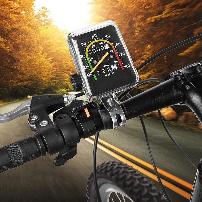 Tbest Our Wired Mileometer Stationary Narioote Distance Tracker, Cycling Speedometer Bicycle Computer Mountain Bike Code Table Waterproof Mechanical Odometer, Cycle Accessories - Image 4