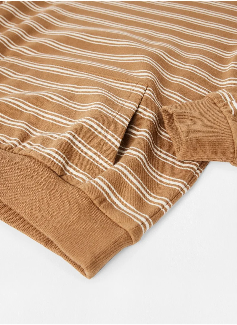NAME IT Kids Stripe Long Sleeve Sweatshirt