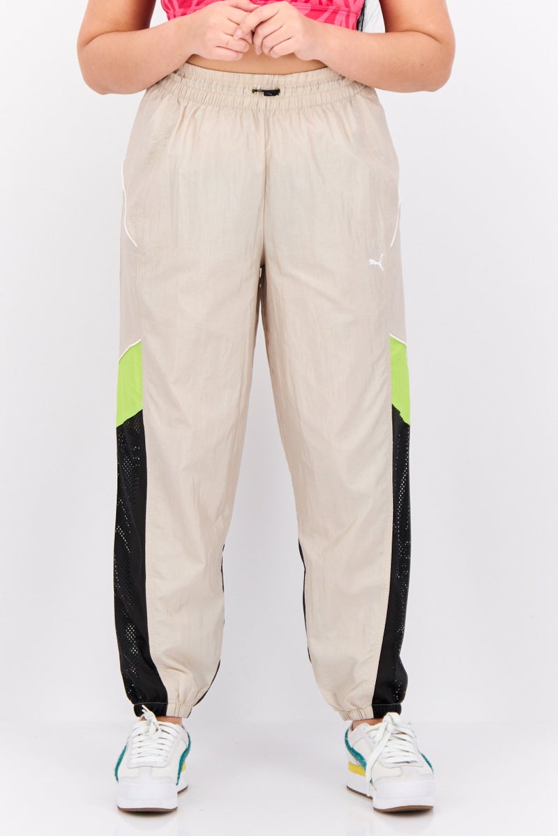 PUMA Women Sportswear Fit Outdoor Jogger Pants, Beige/Black - Image 1