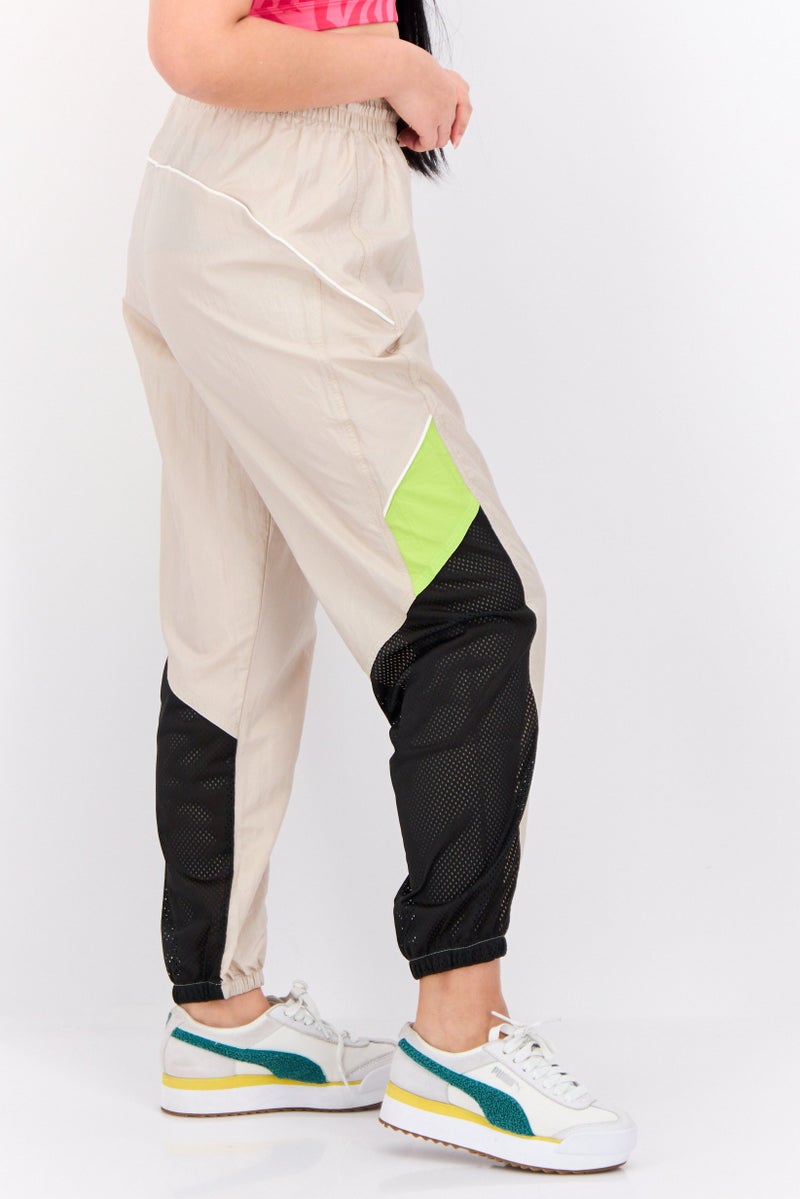 PUMA Women Sportswear Fit Outdoor Jogger Pants, Beige/Black - Image 3