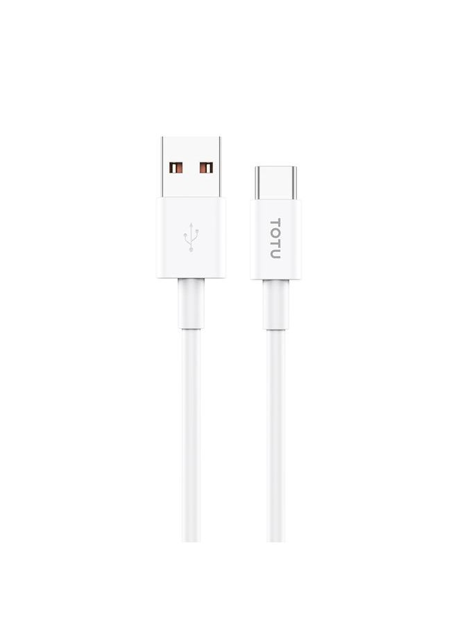Totu TOTU CB-9-T 25W USB to USB-C / Type-C TPE Data Cable, Length: 1m(White)  - Image 1