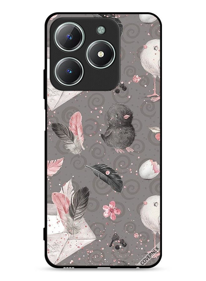 Covernex Realme C63 4G Protective Case Cover Feathers & Chicks - Image 1