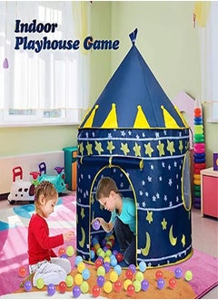 TENT PLAY Mini Kids Play Tent Portable Foldable  (Blue)  - Image 2