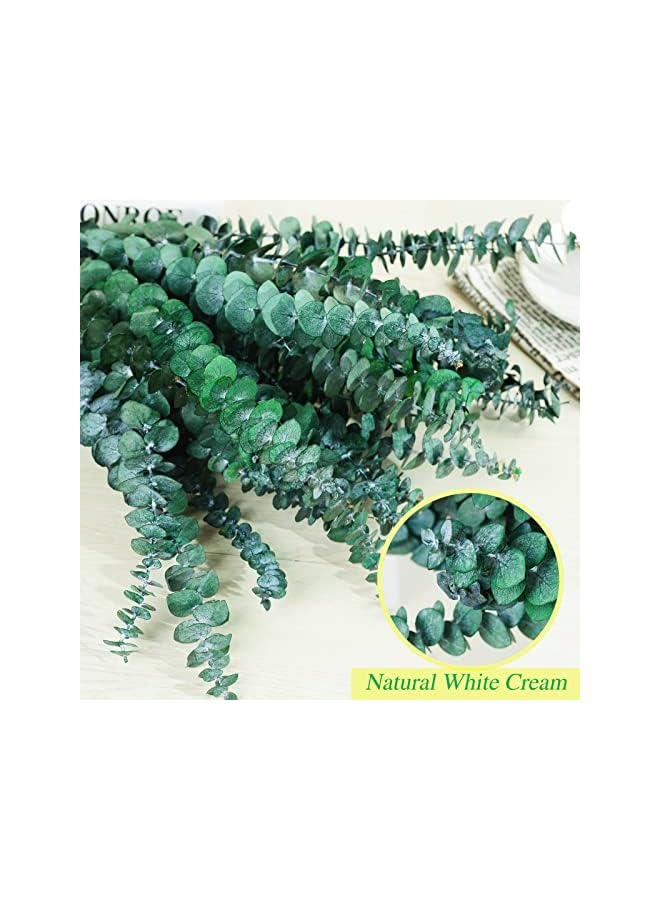 The Bros 30 Pcs Dried Preserved Eucalyptus Stems Shower Bundle, 9oz 17" Natural Fresh Eucalyptus Plant, Real Eucalyptus Leaves Branches for Shower Vase Filler, Dried Flowers Arrangement Home Decor - Image 2