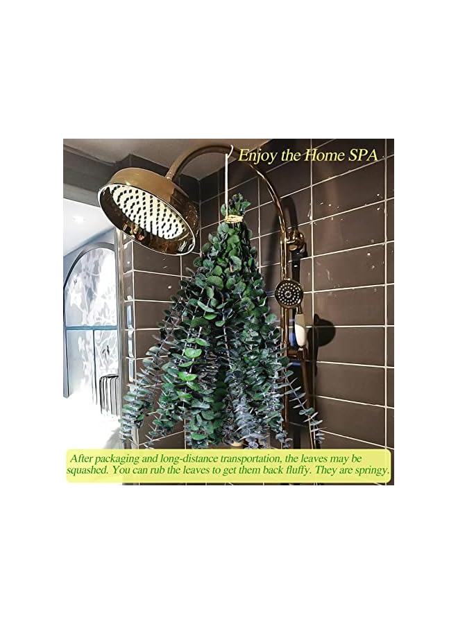 The Bros 30 Pcs Dried Preserved Eucalyptus Stems Shower Bundle, 9oz 17" Natural Fresh Eucalyptus Plant, Real Eucalyptus Leaves Branches for Shower Vase Filler, Dried Flowers Arrangement Home Decor - Image 4
