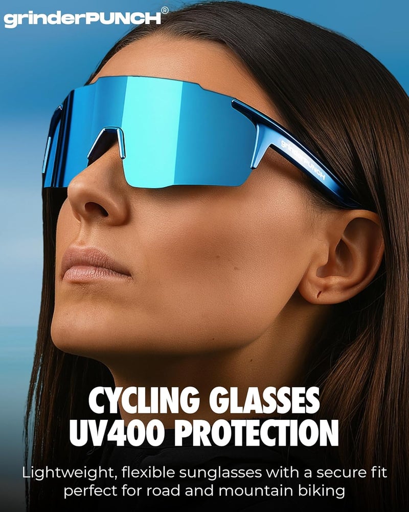 grinderPUNCH Running Baseball Sunglasses for Men Women Sports Cycling Glasses Softball Sunglasses UV400 Polarized Protection - Image 3