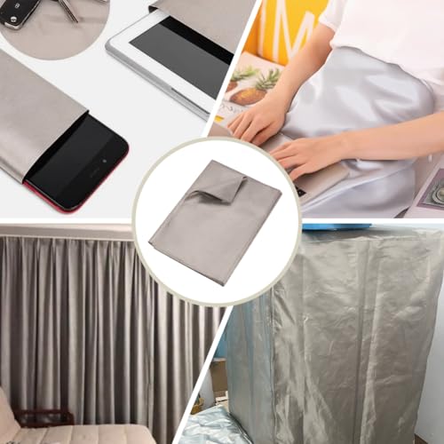 FINGERINSPIRE 2.19 Yards Faraday Fabric 43.3inch Wide Navajo White Polyester Shielding Faraday Fabrics EMI, RF & RFID Shielding Copper Protection for WiFi Cell RFID Protection Blocks Signals - Image 5