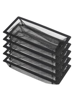 SYOSI Floor Register Cover Trap, Floor Vents Hoods for Home Air Vent Filters, Register Filters for Floor Vents, Household Filters Wall Ceilings Capture Debris Hair (4x12 Inches 5-Pieces）  - Image 1