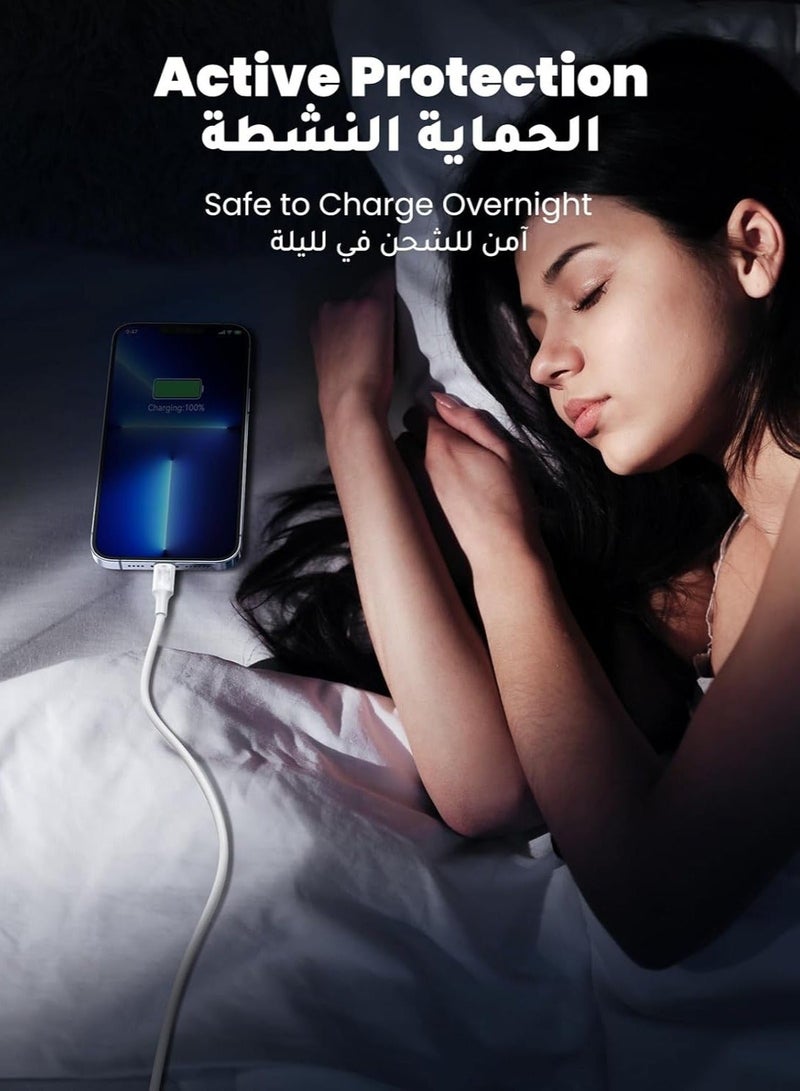 كابل شاحن آيفون بطول 1 متر [معتمد من MFi] كابل شحن سريع يو اس بي ايه الى لايتينج متوافق مع iPhone 14/14 Pro/14 Plus/14 Pro Max iPhone 13 Pro 12 Pro Max 11 XS 7 Plus 6S  ipad Pro - Image 4