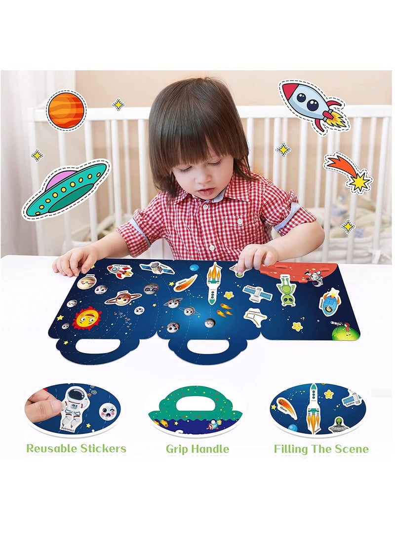 YelaJoy Reusable Sticker Books for Kids, Toys for 2-5 Year Old Girls Boys Birthday Gifts, Kastwave Toddler Toys, Learning Stickers for Kids Toys, Journal Paper Stickers Scrapbooking Stationery Sticker  - Image 5