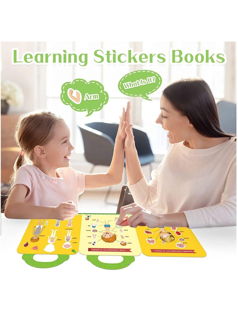 YelaJoy Reusable Sticker Books for Kids, Toys for 2-5 Year Old Girls Boys Birthday Gifts, Kastwave Toddler Toys, Learning Stickers for Kids Toys, Journal Paper Stickers Scrapbooking Stationery Sticker  - Image 4