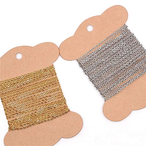 CRAFTS HAVELI Combo of Link Anchor Chain Sitara SilverGolden 5 Mtr Round Nose Hole Punch Plier - Image 2