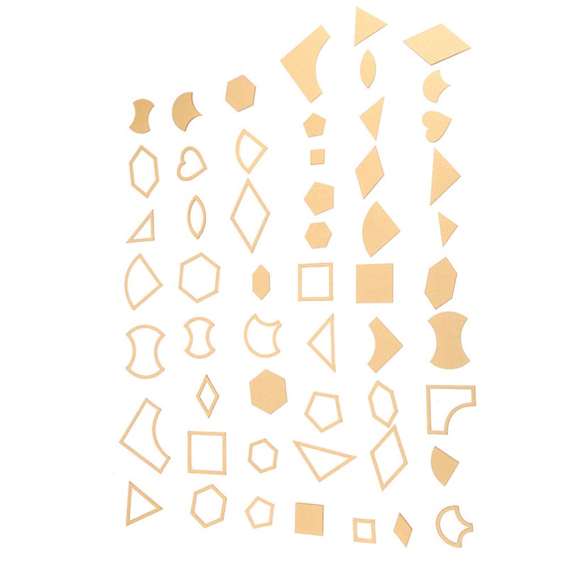 54PCS Clear Acrylic Pattern Stencil Template Set Leather Craft Quilting Sewing Tool DIY - Image 1