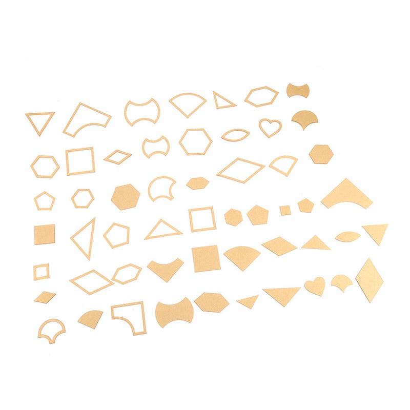 54PCS Clear Acrylic Pattern Stencil Template Set Leather Craft Quilting Sewing Tool DIY - Image 3