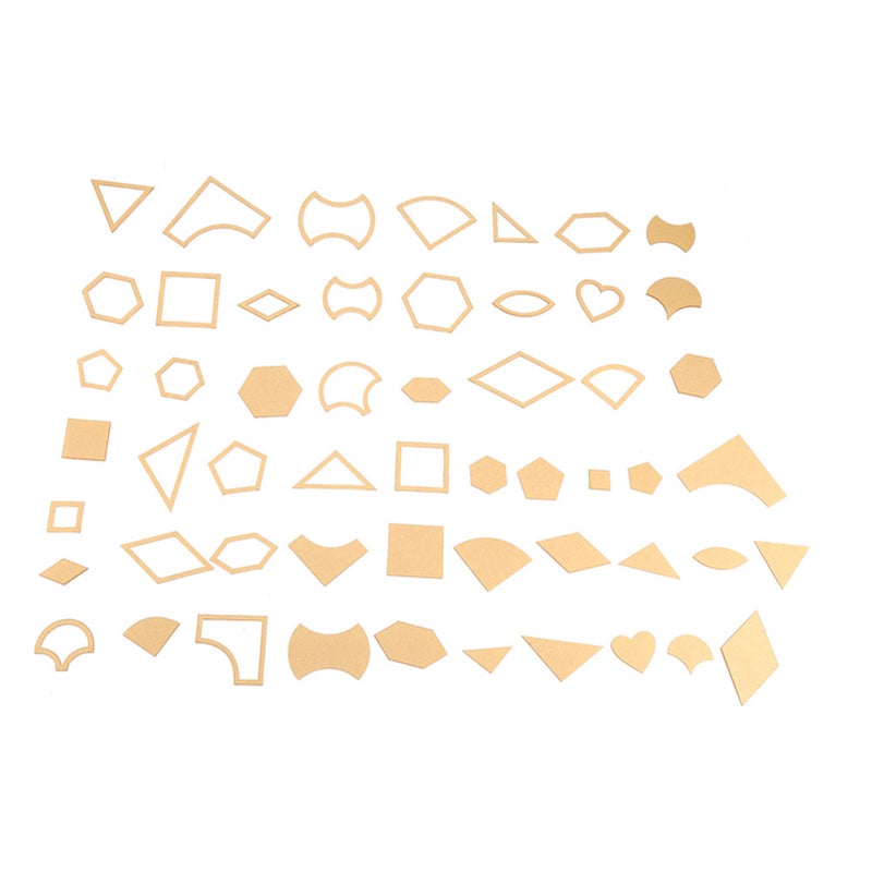 54PCS Clear Acrylic Pattern Stencil Template Set Leather Craft Quilting Sewing Tool DIY - Image 4