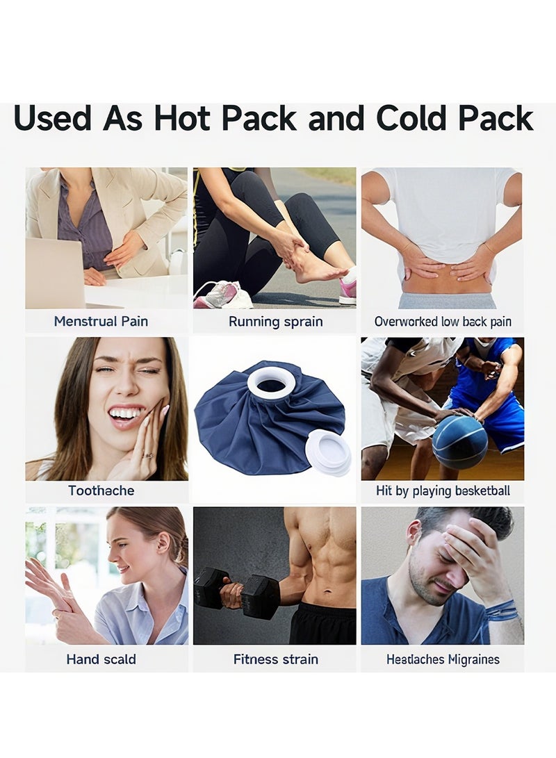 Y&D Sports Medicine Reusable Ice Pack for Injuries Reusable Ice Bag Hot or Cold Therapy Straps Fixed Cold and Hot Compress Cooling Relief Pain of Knee Elbow Ankle Sports Hurts 9 Inch Ice Pack with Cover No-Leak and Soft Fabric Elastic Breathable Ice Bag for Injuries and Pain Relief - Image 4