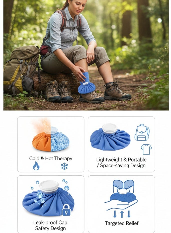 Y&D Sports Medicine Reusable Ice Pack for Injuries Reusable Ice Bag Hot or Cold Therapy Straps Fixed Cold and Hot Compress Cooling Relief Pain of Knee Elbow Ankle Sports Hurts 9 Inch Ice Pack with Cover No-Leak and Soft Fabric Elastic Breathable Ice Bag for Injuries and Pain Relief - Image 2