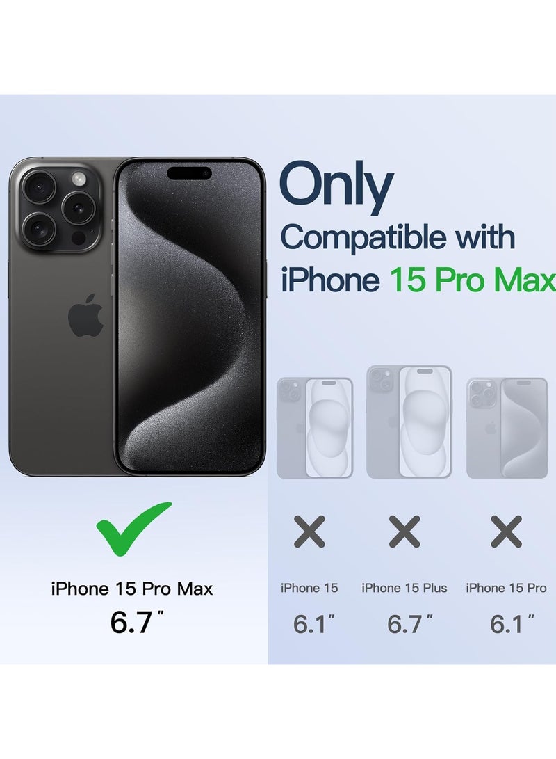 Jetech Soft Clear Case for iPhone 15 Pro Max 6.7 Inches, Camera Protection Full, Compatible with MagSafe Wireless Charging, Shockproof Electroplated TPU Mobile Phone Case - Image 2