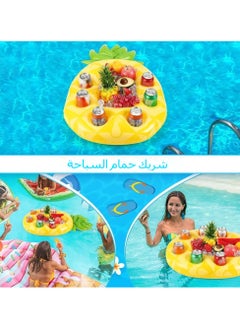 جنرال مطعم جليدي منفوخ بالماء على شكل أناناس في البركة، حامل مشروبات إبداعي، وسادة بفواصل محفورة، وطبق تعاطي عائم.  - Image 2