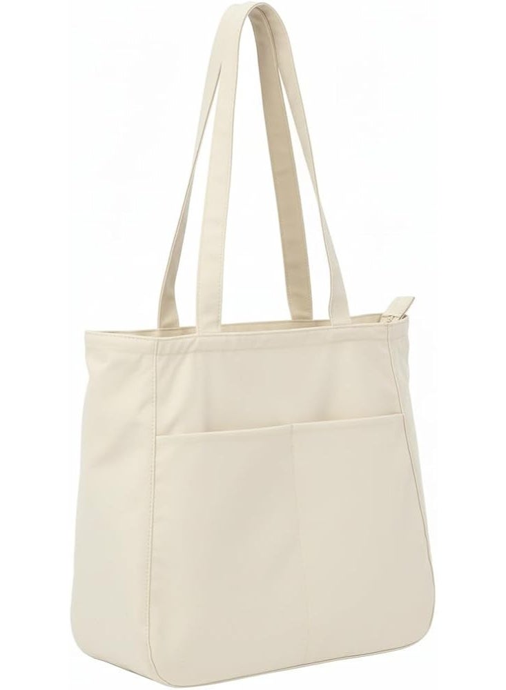 Arabest Lightweight Tote Bag for Women,Zipper Shoulder Bag,Multi-Pocket Travel Handbag - Image 1