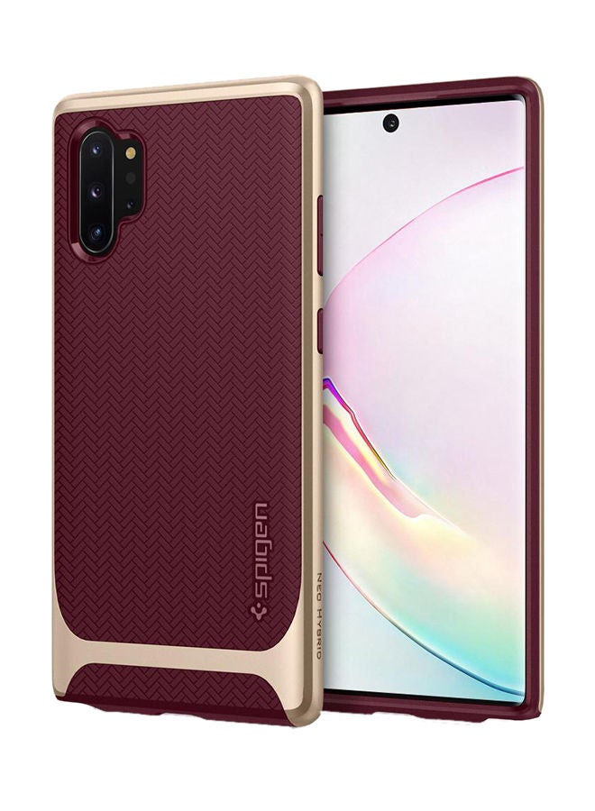 NIBEMINENT Protective Neo Hybrid Case Cover For Samsung Galaxy Note 10+/10+ 5G Burgundy - Image 1