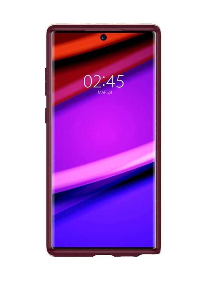 NIBEMINENT Protective Neo Hybrid Case Cover For Samsung Galaxy Note 10+/10+ 5G Burgundy - Image 3