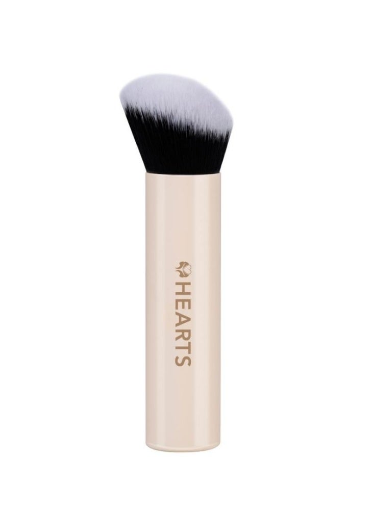 Hearts Complexion Makeup Brush B003 – Dual‑Fiber Multi‑Use Face Brush - Image 1