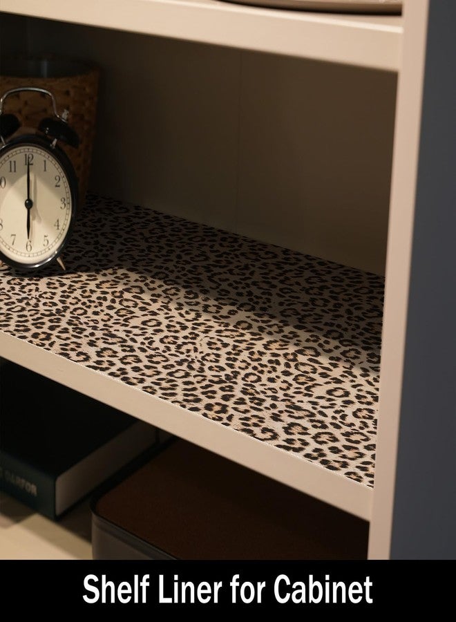 Amiitay Leopard Shelf Dresser Liner for Kitchen Darwer Cabinets Non-Adhesive, Waterproof Strong Non-Slip Shelf Cabinet Drawer Liners for Dresser Table Cupboard Liners,Easy to Clean,12IN x 10FT - Image 3