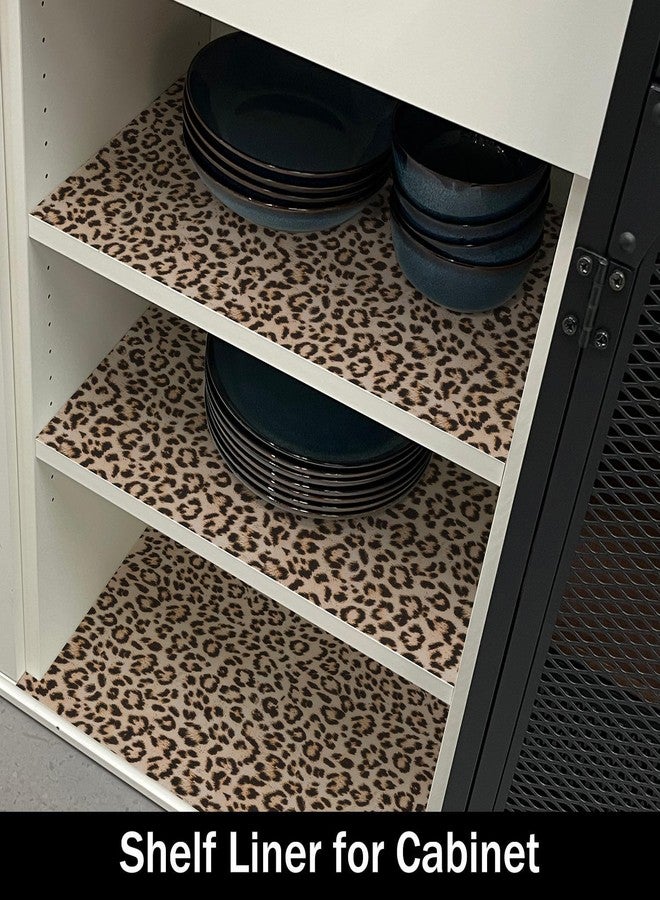 Amiitay Leopard Shelf Dresser Liner for Kitchen Darwer Cabinets Non-Adhesive, Waterproof Strong Non-Slip Shelf Cabinet Drawer Liners for Dresser Table Cupboard Liners,Easy to Clean,12IN x 10FT - Image 4