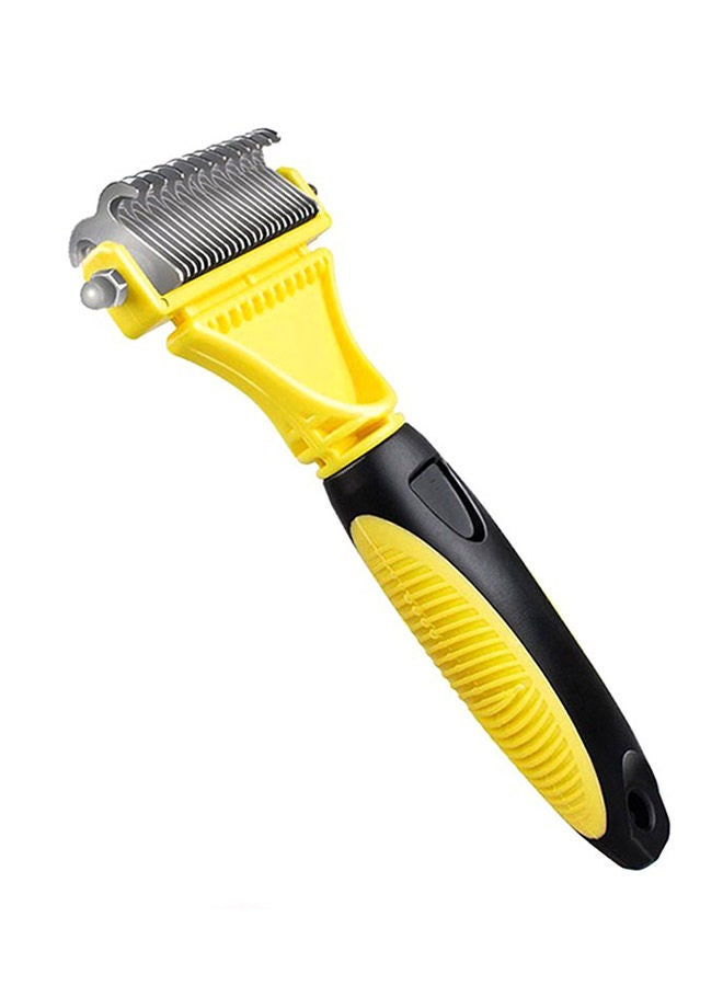 NIBEMINENT Grooming Comb Brush For Pets Yellow/Black - Image 1