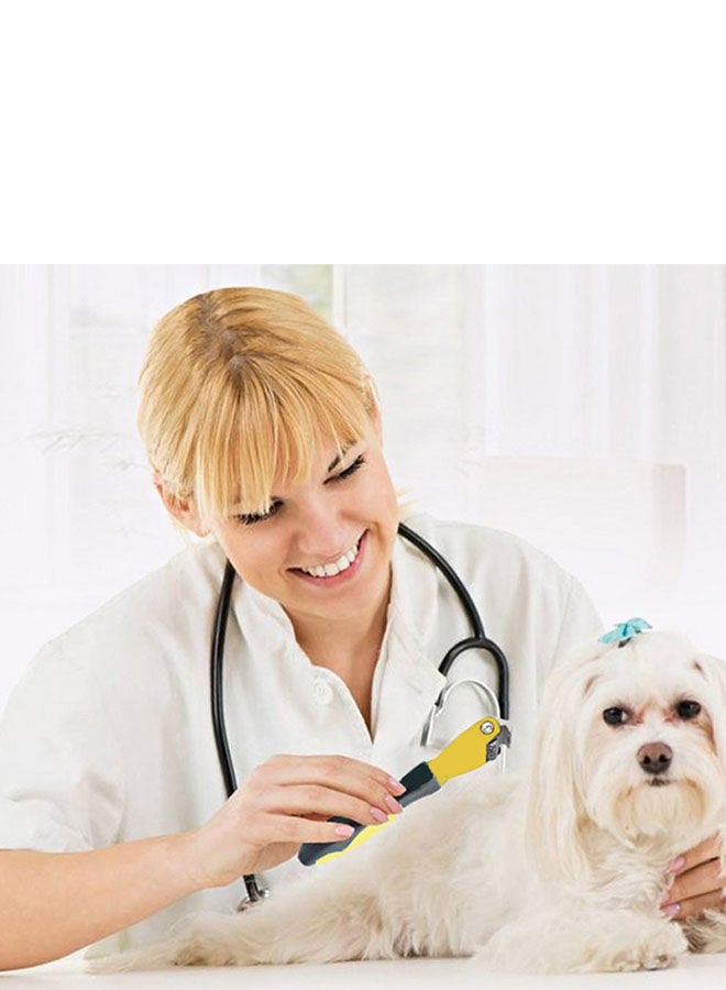 NIBEMINENT Grooming Comb Brush For Pets Yellow/Black - Image 3