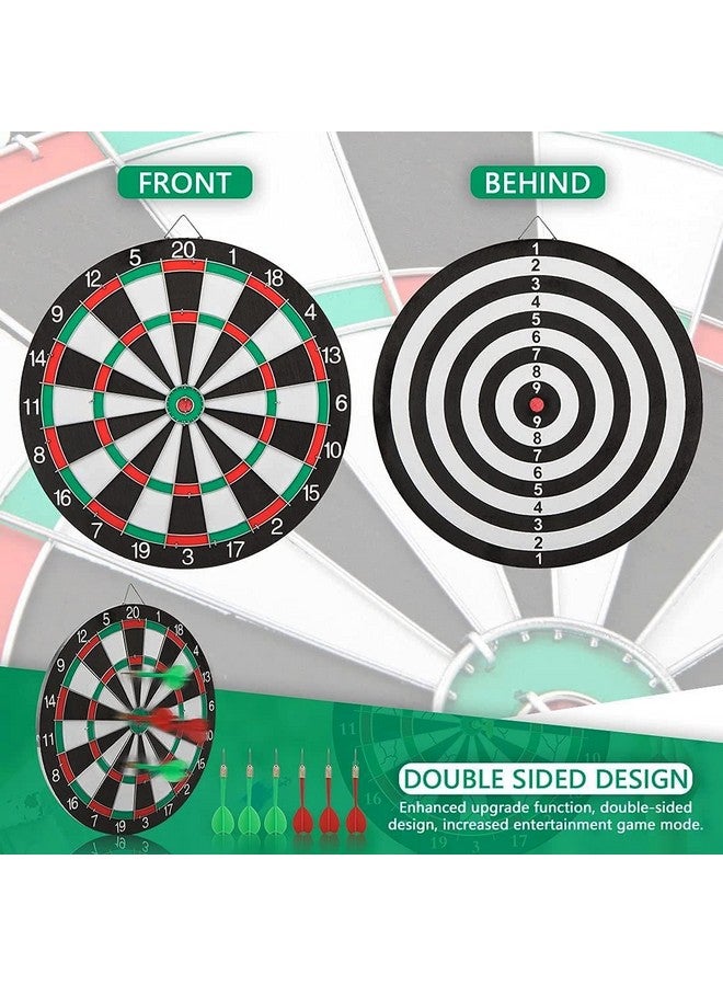 فنبلاست لعبة لوحة رمي السهام السميكة من فن بلاست للأطفال، لوحة رمي سهام مزدوجة الجوانب مع 6 إبر رمي سهام (17 بوصة) - Image 5