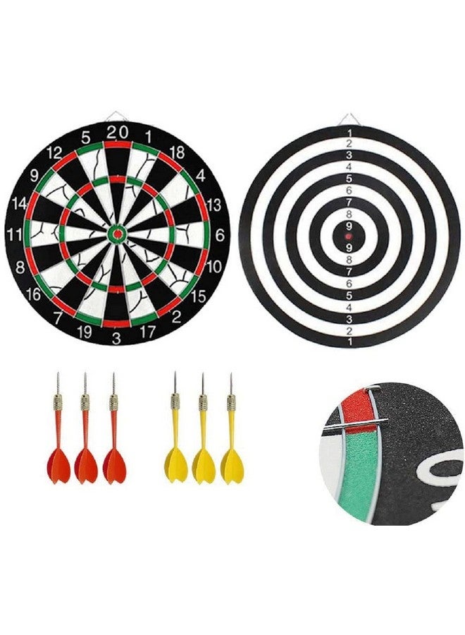 فنبلاست لعبة لوحة رمي السهام السميكة من فن بلاست للأطفال، لوحة رمي سهام مزدوجة الجوانب مع 6 إبر رمي سهام (17 بوصة) - Image 3