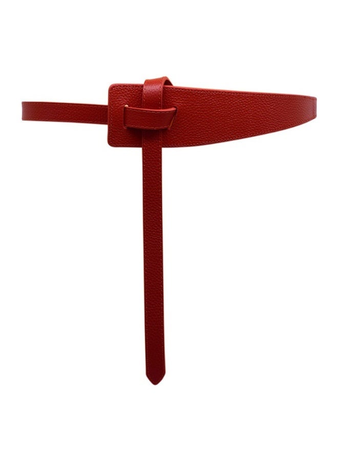 xozgdovg Womens Fashion Belt for Sweaters and Coats Red