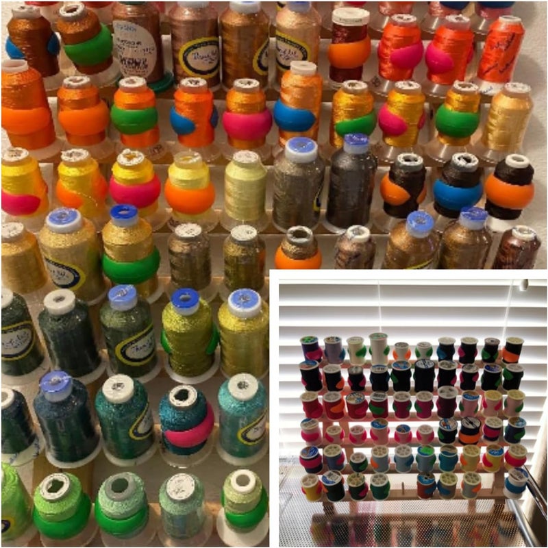 New Brothread 100pcs Thread Spool Savers/Spool Huggers - Prevent Tails from Unwinding - No Loose Ends for Sewing and Embroidery Machine Thread Spools - Image 5