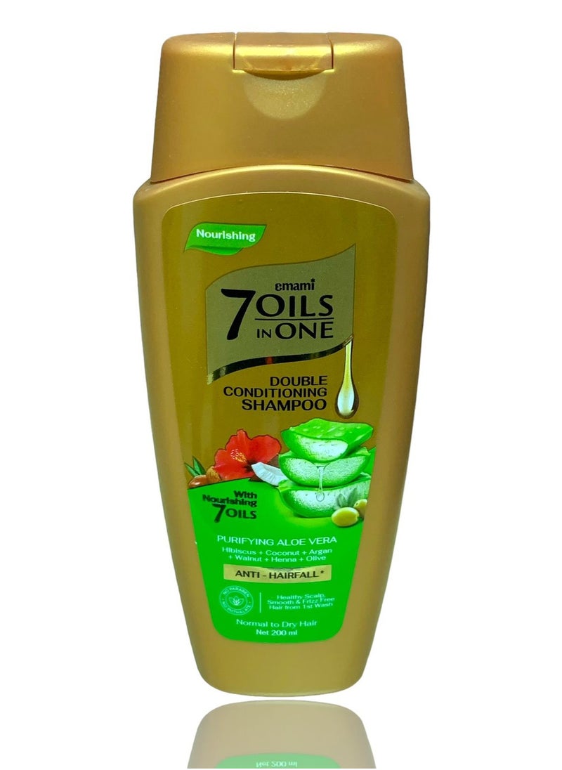 7 Oils In One Double Conditioning Shampoo - Purifying Aloe Vera - 200ml