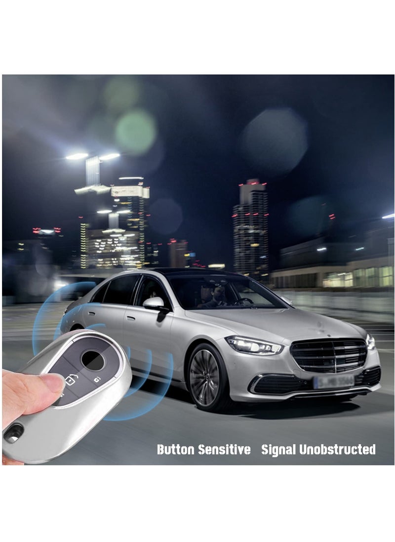 SYOSI SYOSI, Car Key Case for Mercedes-Benz C Class W206 S Class W223, Stylish Car Key Soft TPU Cover, Auto Accessories  - Image 3