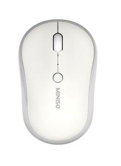 Miniso MINISO Wireless Silent Mouse Model: M5AG (White) – Sleek and Quiet Computing Accessory 