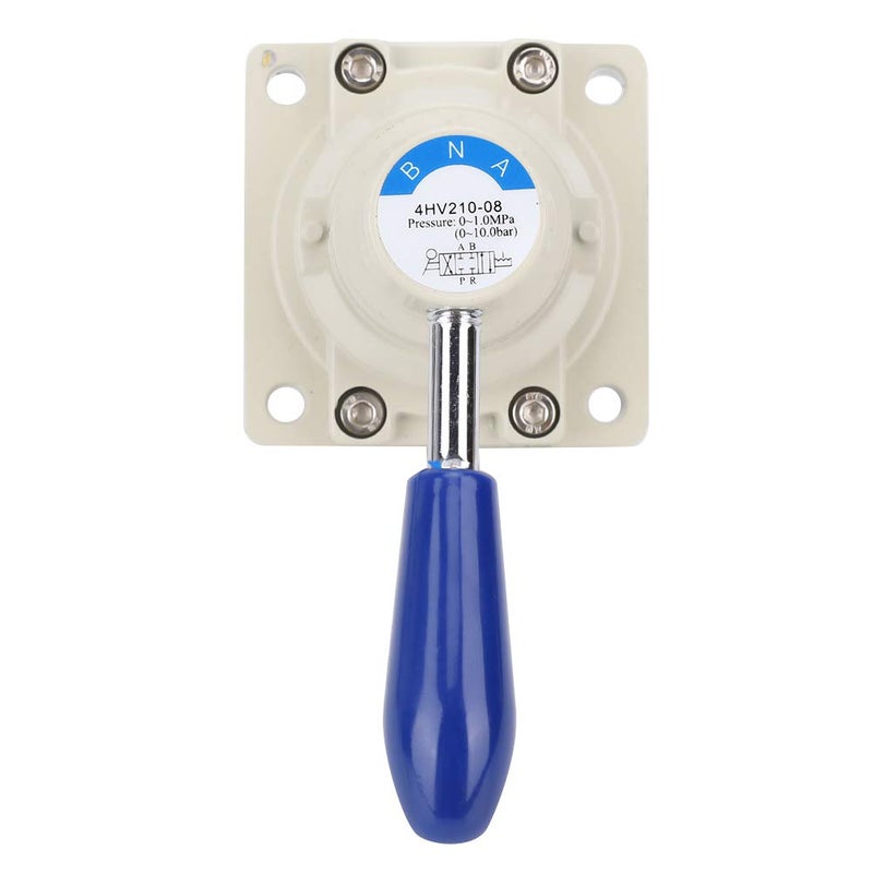 4HV210-08 Air Valve, 4 Way 2 Positions Hand Lever Pneumatic Valve, Aluminum Alloy Manual Direct Action Valve with PT 1/4in Port for Industrial Air Systems - Image 2