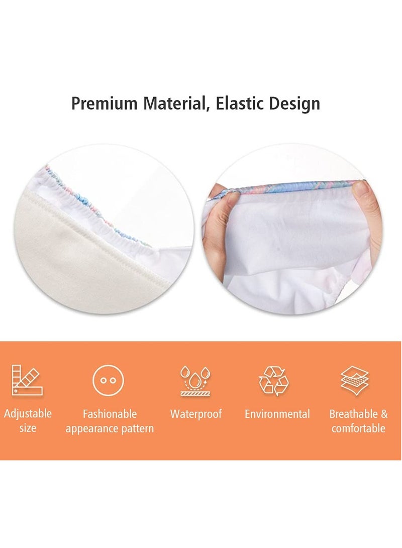 Cloth Diaper, 4PCS Baby Cloth Diaper Washable Reusable Stretchable Cloth Pocket Diapers with Strong Absorption for Baby Toddler Girls Boys - Image 5