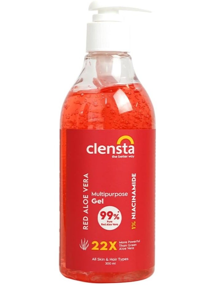 Clensta Clensta Red Aloe Multi Purpose Gel (130ml) (CLP016)  - Image 1