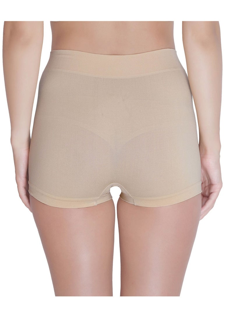 جلامروت سروال نسائي قصير بدون خياطة بدون خياطة لون بيج - Image 3