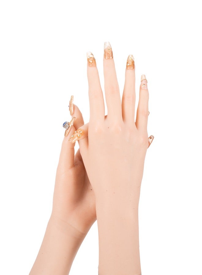 Press on Nails for Make up Gifts,Fake Nails for Women,UV/LED Nail Lamp,Nails Cosmetic Bag Kits,Nails Luggage set ,Press on Nails Cosmetic Bag,Press on Nails for Gifts (Queen's Crown） - Image 4