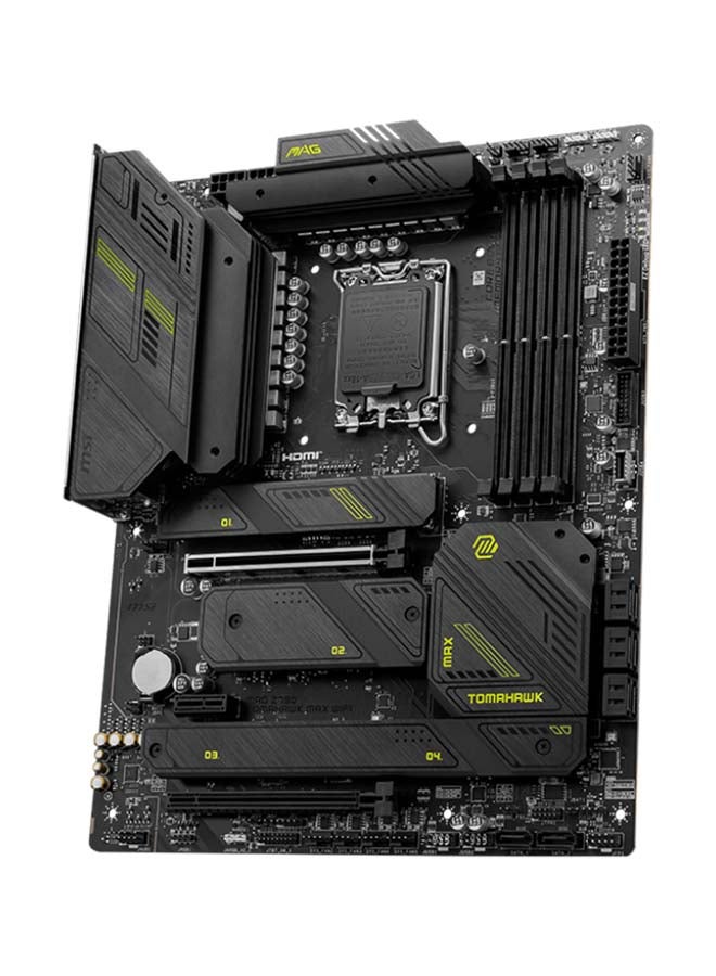 MSI MAG Z790 TOMAHAWK MAX WIFI ATX Motherboard, LGA1700 Socket, Intel Z790 Chipset, 4x DDR5 Slots, 192GB Max Memory, Wi-Fi 7 / BT 5.4, 2x PCIe x16, HDMI / DP, USB-A 3.2 / USB-C 3.2 | 911-7E25-010 Black - Image 3