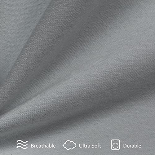 Moonsea Cot Sheets 31" x 75"(Sheet Only), Cot Fitted Sheet Ultra Soft and Breathable Snug Fit for Narrow Twin Mattress/RVs Bunk/Guest Beds/Army Cots/Trifold Mattress/Travel Size Mattress Grey - Image 2