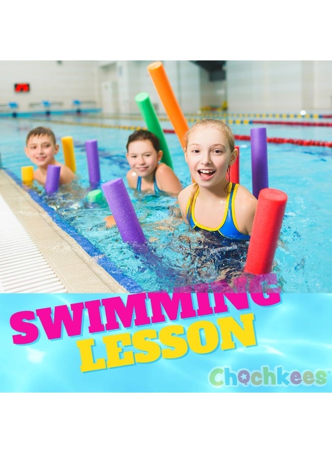 The Dreidel Company Floating Pool Noodles Foam Tubes – Thick Deluxe Swim Float for Pool, Lake & Beach – 52-Inch Long Durable Foam Water Toy for Kids & Adults – Assorted Colors – 2 Pack - Image 5