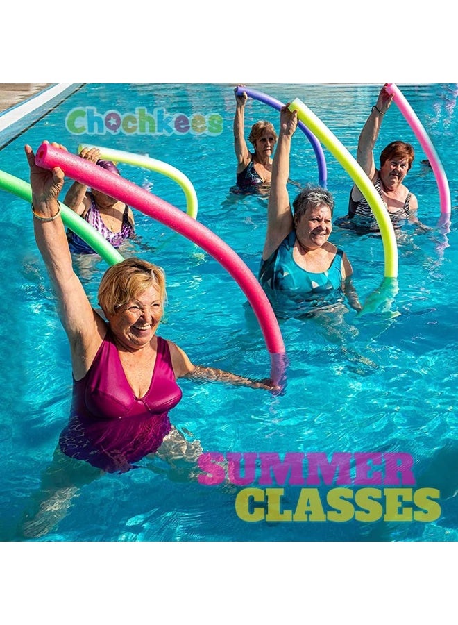 The Dreidel Company Floating Pool Noodles Foam Tubes – Thick Deluxe Swim Float for Pool, Lake & Beach – 52-Inch Long Durable Foam Water Toy for Kids & Adults – Assorted Colors – 2 Pack - Image 2