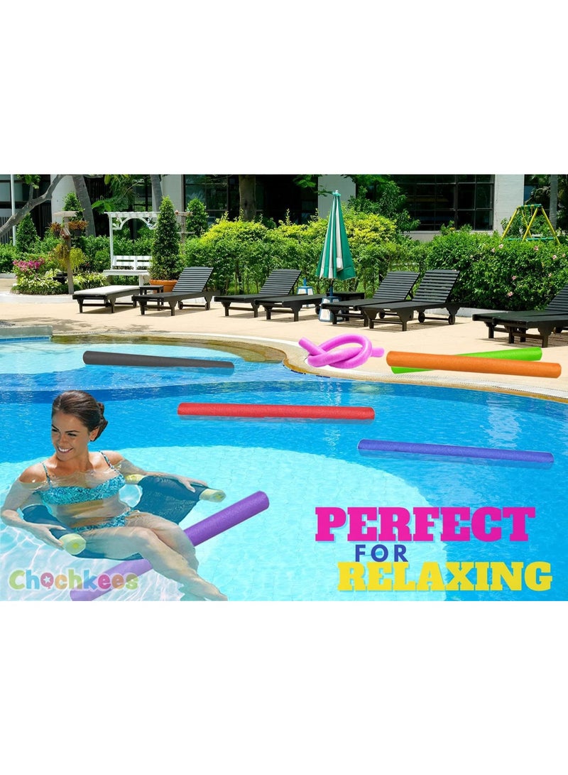 The Dreidel Company Floating Pool Noodles Foam Tubes – Thick Deluxe Swim Float for Pool, Lake & Beach – 52-Inch Long Durable Foam Water Toy for Kids & Adults – Assorted Colors – 2 Pack - Image 3