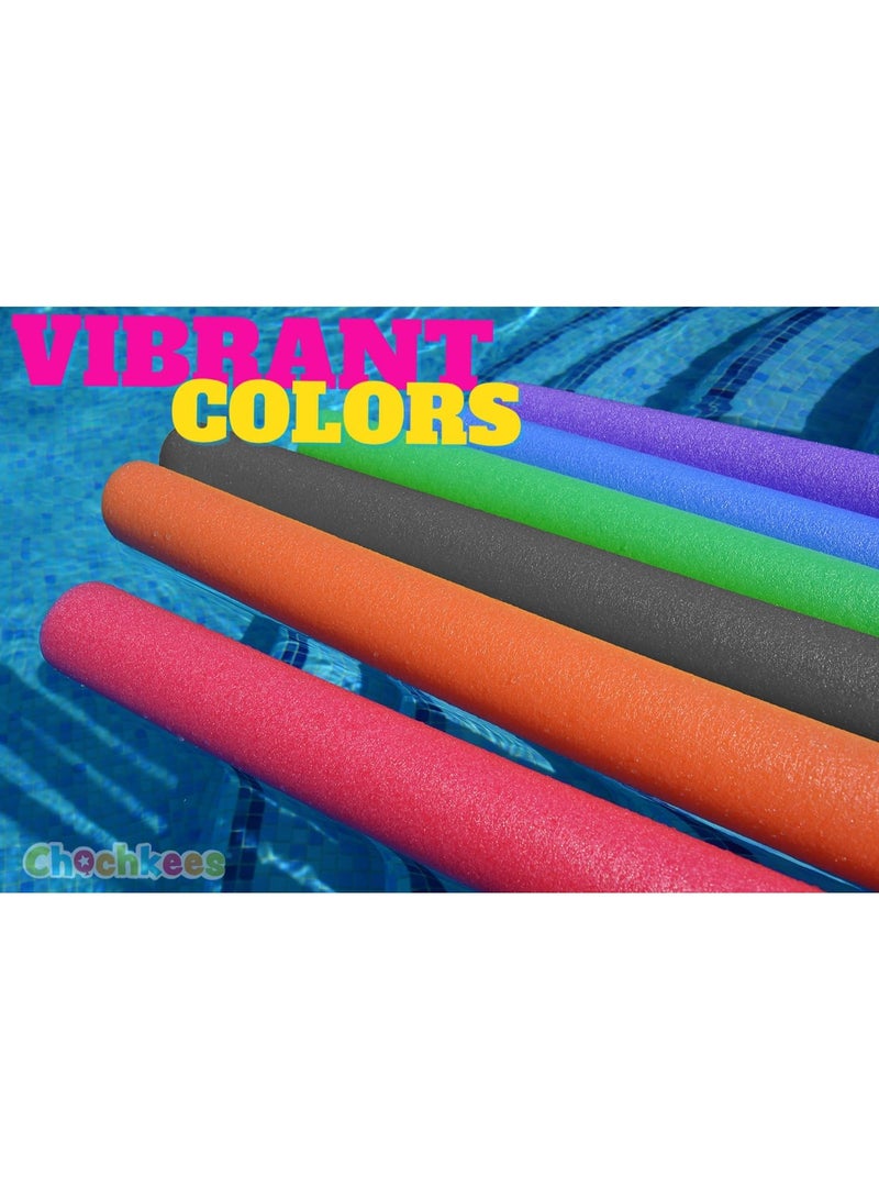 The Dreidel Company Floating Pool Noodles Foam Tubes – Thick Deluxe Swim Float for Pool, Lake & Beach – 52-Inch Long Durable Foam Water Toy for Kids & Adults – Assorted Colors – 2 Pack - Image 4